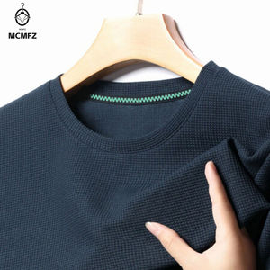 Ntroducing <span class=keywords><strong>la</strong></span> nuova squisita estate Waffle girocollo a maniche corte t-shirt, una lussuosa aggiunta agli uomini a maniche corte - Product Image 4