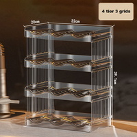 Organisateur de bouteille d'eau pour gobelet de 40oz organisateur de tasse empilable pour armoires organisateurs de cuisine et rangement pour accessoires de tasse