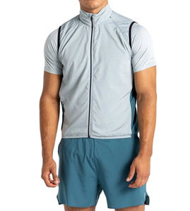 Conjunto de pantalones cortos cortavientos impermeables de alta calidad para hombre, nuevo diseño con mangas desmontables, patrón sólido, opción de talla grande - Product Image 2