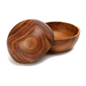 Venta al por mayor de cuencos de servicio de madera de mango natural para la cena, utensilios de cocina, vajilla de mesa disponible en la India a precio - Product Image 3