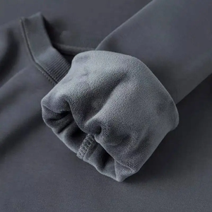 Sweats surdimensionnés à col rond pour femmes Chemises d'hiver élégantes Confortable Chaud Durable Coton Polaire Casual Wear - Product Image 2