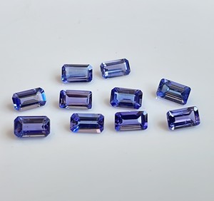 Tanzanite naturelle octogone 3x5mm coupe à facettes-coupe octogone tanzanite lâche - Product Image 4