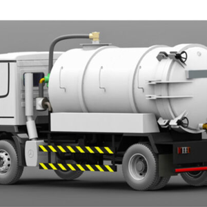 Camión de succión de aguas residuales diésel Dongfeng con bomba de vacío de transmisión manual y características de bombeo de tanque séptico - Product Image 3