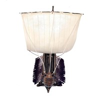Maquette de navire viking antique plaqué bronze, bateau à voile de collection, imprimé UV, décoration nautique pour la maison et les mariages, pièce d'art