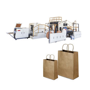 Machine de fabrication de sacs en papier entièrement automatique avec poignée en corde torsadée la plus vendue d'Inde - Product Image 4