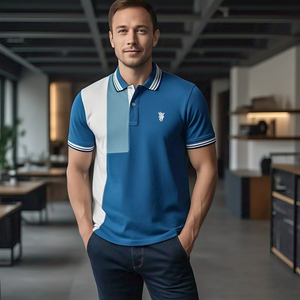 Vêtements de sport pour hommes Running Polo Golf Tee Panneau personnalisé Street Style Polo Shirt Hommes Fashion Casual Polos Mens - Product Image 5