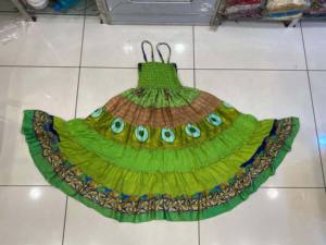 Robe imprimée florale bohème pour femmes jupes confortables à 7 couches Patchwork Design respirant vêtements de voyage pour Style Hippie Hippie - Product Image 5