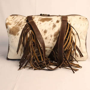 Bolsos de lona de piel de vaca de alta fabricación más vendidos diseño único bolsos de lona de piel de vaca de hombre genuinos totalmente personalizados - Product Image 5