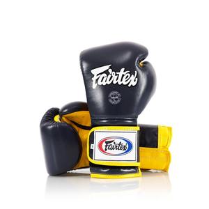 Gants de boxe d'entraînement Fairtex jaunes et noirs OEM, cuir de vachette de qualité supérieure, équipement d'entraînement professionnel, 10oz-16oz - Product Image 5