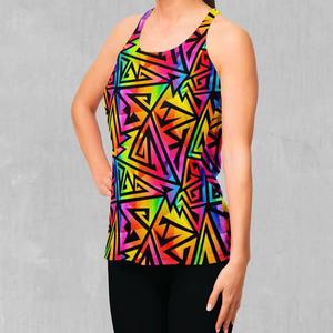 Camiseta sin mangas de poliéster por sublimación de alta calidad, camiseta sin mangas para mujer de talla americana con sublimación personalizada - Product Image 5