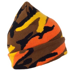 100% Acrylic High Quality Custom Color Knitted Cuffed Beanies <b>Caps</b> Unisex Winter Hats <b>Camo</b> Design 2025 New Style Street Wear - Product Image 2