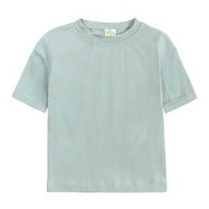 100% coton, t-shirt enfant personnalisable 100% chemises en coton pour enfant en gros dames hauts t-shirt - Product Image 2