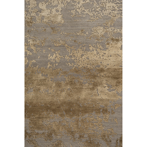 พรมขนสัตว์และไหมไผ่ถักมือสีเบจและสีน้ำตาลของ Kavi ลายแบบนามธรรม สำหรับห้องนั่งเล่นในบ้าน สินค้ามาใหม่-Esk-431 - Product Image 3