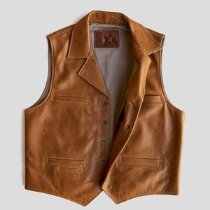 Factory Made <b>Men</b> <b>Leather</b> <b>Vest</b> Plain Dyed Breathable Custom Color <b>Men</b> <b>Leather</b> <b>Vest</b> Made in Pakistan - Product Image 2