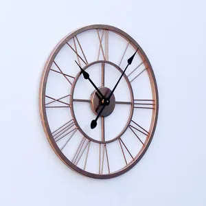 High-Demand <b>Vintage</b> Style Metal Clock Durable Quality with Quartz Alarm Wall-Mounted for Home and Hotel Use in Whole Sale - Product Image 2