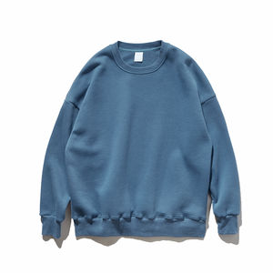 Luxurious 100% Organic Cotton Men's <b>Thick</b> <b>Fleece</b> Sweatshirt, Custom Blank with a Lined Design and 3D Logo hoodie - Product Image 3