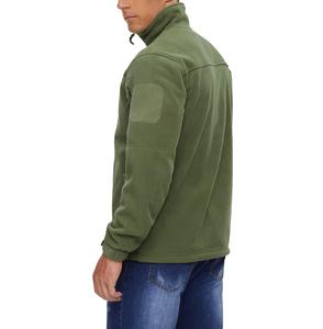 Chaqueta de lana Softshell cortavientos impermeable de invierno personalizada para hombre abrigo cálido con capucha para deportes al aire libre - Product Image 3