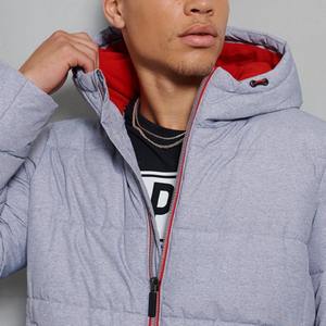 Veste d'hiver légère réversible pour homme OEM, imperméable, manches longues, chaude, à capuche, streetwear, doudoune - Product Image 6
