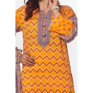 ชุดผ้าลอนพิมพ์ลายสำเร็จรูป 3 ชิ้นสำหรับผู้หญิง รุ่น CLP-52196 - Product Image 4