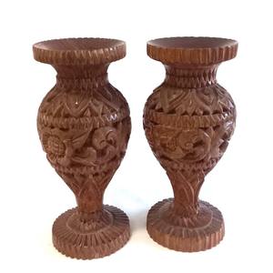 Premium Luxury Wooden Candle Holder for Decorative Display Centerpiece Living Room <b>Bedroom</b> Table Accent And Gifting Purpose - Product Image 3