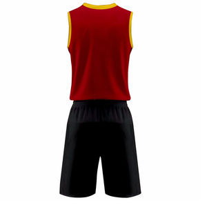 Diseños Personalizados de Camisetas de Baloncesto sin Mangas con Cuello en V Unisex, Transpirables, 100% Poliéster, Conjuntos de Verano con Combinación de Colores para Equipo - Product Image 5