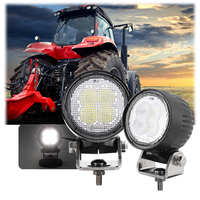 Échantillon gratuit Emark, phare de travail LED tout-terrain rond 40W, le plus lumineux, 12V, 3 pouces, phares LED pour tracteur