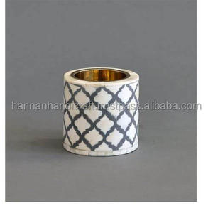 Set Of 2 Designer Bone Inlay <b>Oud</b> <b>Burner</b> Prime Quality Round Shape Incense <b>Burner</b> From Manufacturer In India - Product Image 3