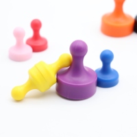 Agrafes magnétiques colorées en plastique avec bouton, aimants en ferrite pour tableau blanc, réfrigérateur, bureau, tableau d'affichage