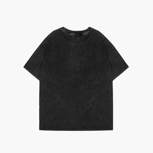 Camiseta Unisex Elegante 100% Algodón Lavado a la Piedra Lavado Ácido Cómoda Duradera Talla Grande Alta Calidad 260g Cuello Redondo Manga Corta - Product Image 2