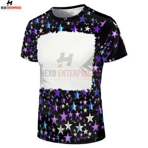 Hot Selling 100% Polyester Casual T-Shirts Sublimation Printed Short Sleeve <b>Canvas</b> for Adults - Product Image 3