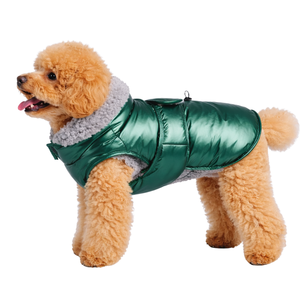 Slip On Insulated Dog Jacket Metallic Winter Pet Vest Warm Puffer Coat With Soft Lining For Small Medium Large Dogs - Product Image 2