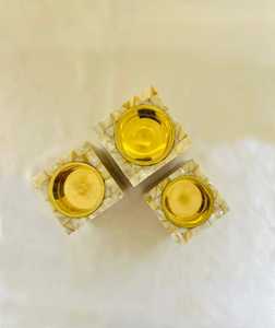 Portavelas de luz de té de nácar hecho a mano al por mayor, accesorio decorativo para el hogar para tarro de vela único de hormigón de Ramadán - Product Image 6