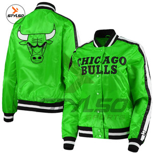 Hot Sale Custom Satin Varsity <b>Jacket</b> Custom Made Satin Varsity <b>Jacket</b> Satin <b>Baseball</b> Varsity <b>Jacket</b> - Product Image 6