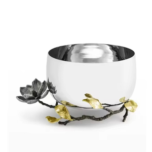 Bol en métal avec revêtement extérieur noir pour les dîners d'hôtel, design luxueux, bol de service, 2025, très demandé, décoratif - Product Image 5