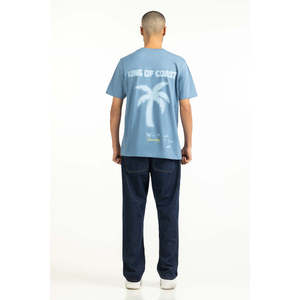 เสื้อยืด Relax Fit ผ้าฝ้าย 100% ลายเรียบพร้อมโลโก้ ผ้าเจอร์ซีย์ระบายอากาศได้ดี มีไซส์ MN-TS-SS25-029 - Product Image 6