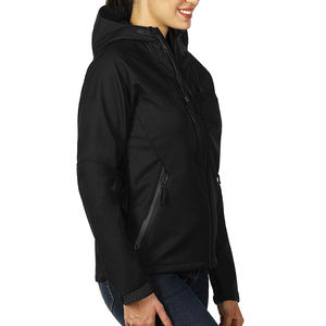 Veste softshell imprimée personnalisée pour femmes coupe-vent léger et imperméable pour les aventures en plein air vestes chaudes respirantes - Product Image 2