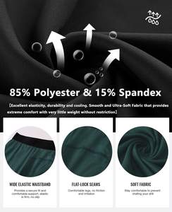 Nueva llegada de alta calidad de compresión pantalones Leggings otoño sólido elástico cintura gimnasio desgaste Unisex - Product Image 3