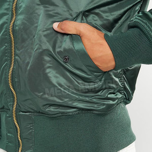 2025 invierno con capucha poliéster satén Varsity chaqueta de béisbol cuello alto secado rápido transpirable nombre del equipo personalizado Logo para - Product Image 6