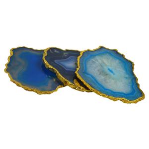 Colored Natural Stone, <b>Coasters</b> Tableware Gold Freshly Finishing Home Restaurant and Hotel Decor Design - Product Image 4