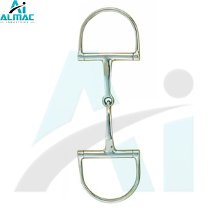 ALMAC Horse Bit D en forma de Junta Única construida para un contacto constante con LA RIENDA Y una presión suave en la boca adecuada para montar a caballo - Product Image 2