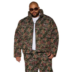 <b>Camo</b> Fabric Puffer <b>Jacket</b> Quilted Bubble Coat Warm Insulated Winter Outerwear Windproof Casual Streetwear <b>Jacket</b> - Product Image 5