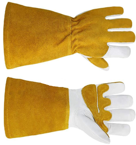 ถุงมืองานเชื่อมหนังวัวแบบแยกนิ้วถุงมือเชื่อมแบบทิคสำหรับอุตสาหกรรมทนทานต่อความร้อนยาวนาน - Product Image 6