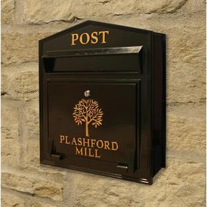 Fournitures d'événement boîte aux lettres en métal résistance à la rouille étui de support de poteaux de qualité supérieure boîte/étui de réception de colis en tôle décorative - Product Image 4