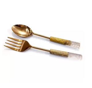 Servidor de pastel de Metal de alta venta para boda Nuevo último cubertería de Metal en precio al por mayor Servidor de pastel de Metal con mango de mármol - Product Image 4