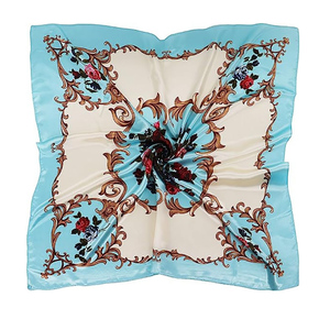 Mode féminine Rideaux de haute qualité Écharpe en soie magnifiquement douce et brillante Écharpe en soie à mise en page riche en impression Écharpe en soie de style en couches - Product Image 5