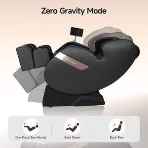 Fauteuil de massage complet Real Relax 2025 avec système S-Track à double moteur, fauteuil inclinable de massage Shiatsu à gravité zéro avec contrôle par application et écran LCD - Product Image 4