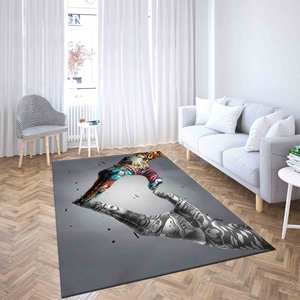 Tapis Love Hand Graffiti : Tapis d'appoint lavable en machine, tapis en chenille - Product Image 3