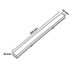 Regleta LED Enlazable CCT 20W 2000Lm 60x5cm. F-Bright (1801310) - Product Image 2