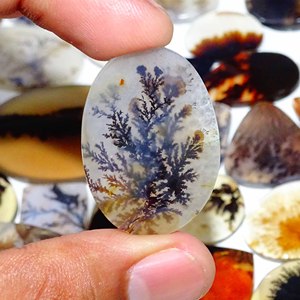Oferta de ágata dendrítica Shazar, cabujón Natural semiprecioso más vendido, piedra preciosa suelta, cabujón suelto, suave Natural a granel - Product Image 6