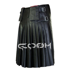 กระโปรงพับหนังลายเปลวไฟจากปากีสถาน - Product Image 2